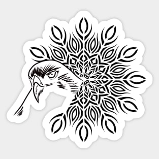 Flower Hawk Sticker